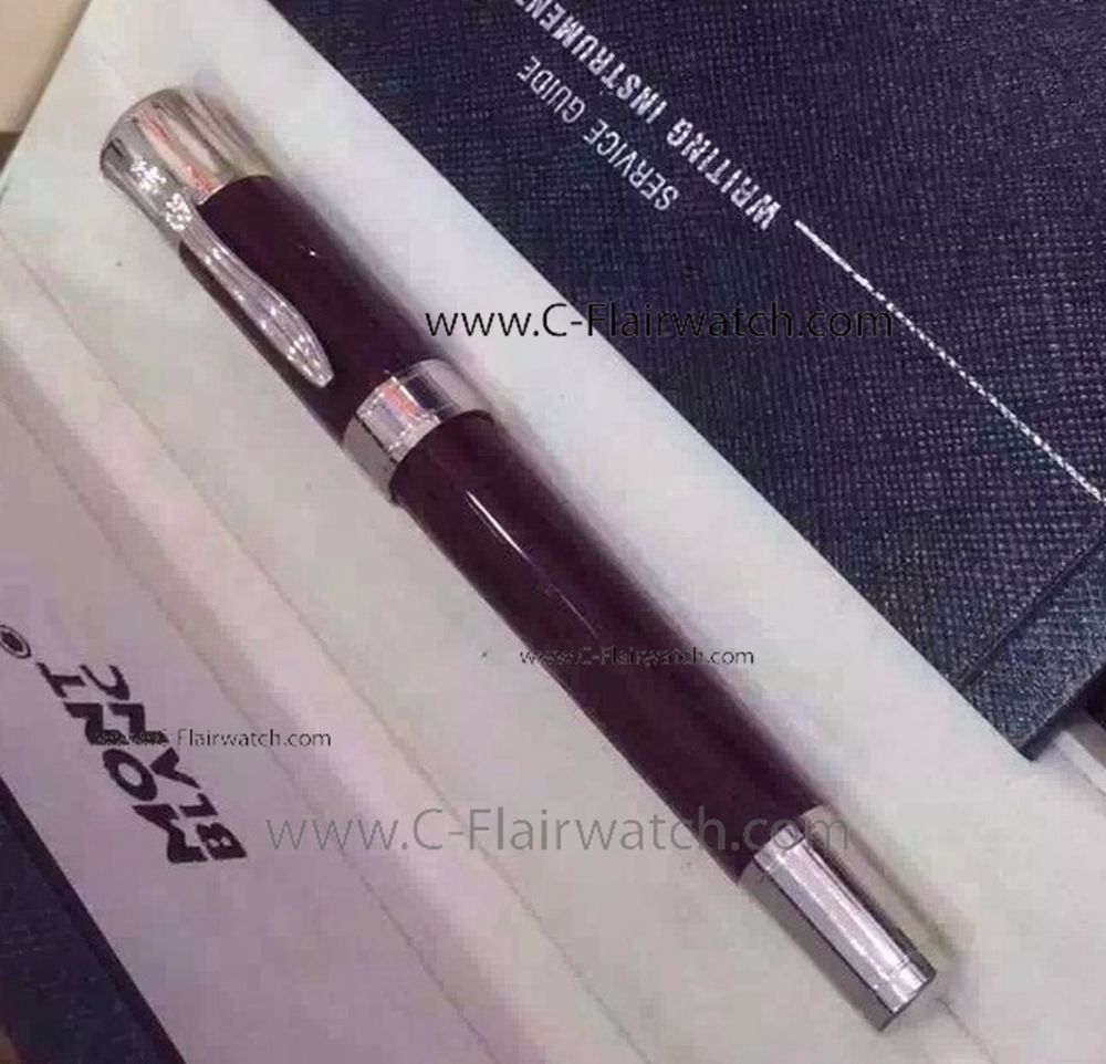 Mont Blanc Pen Limited Edition Mark Twain Red Rollerball Pen